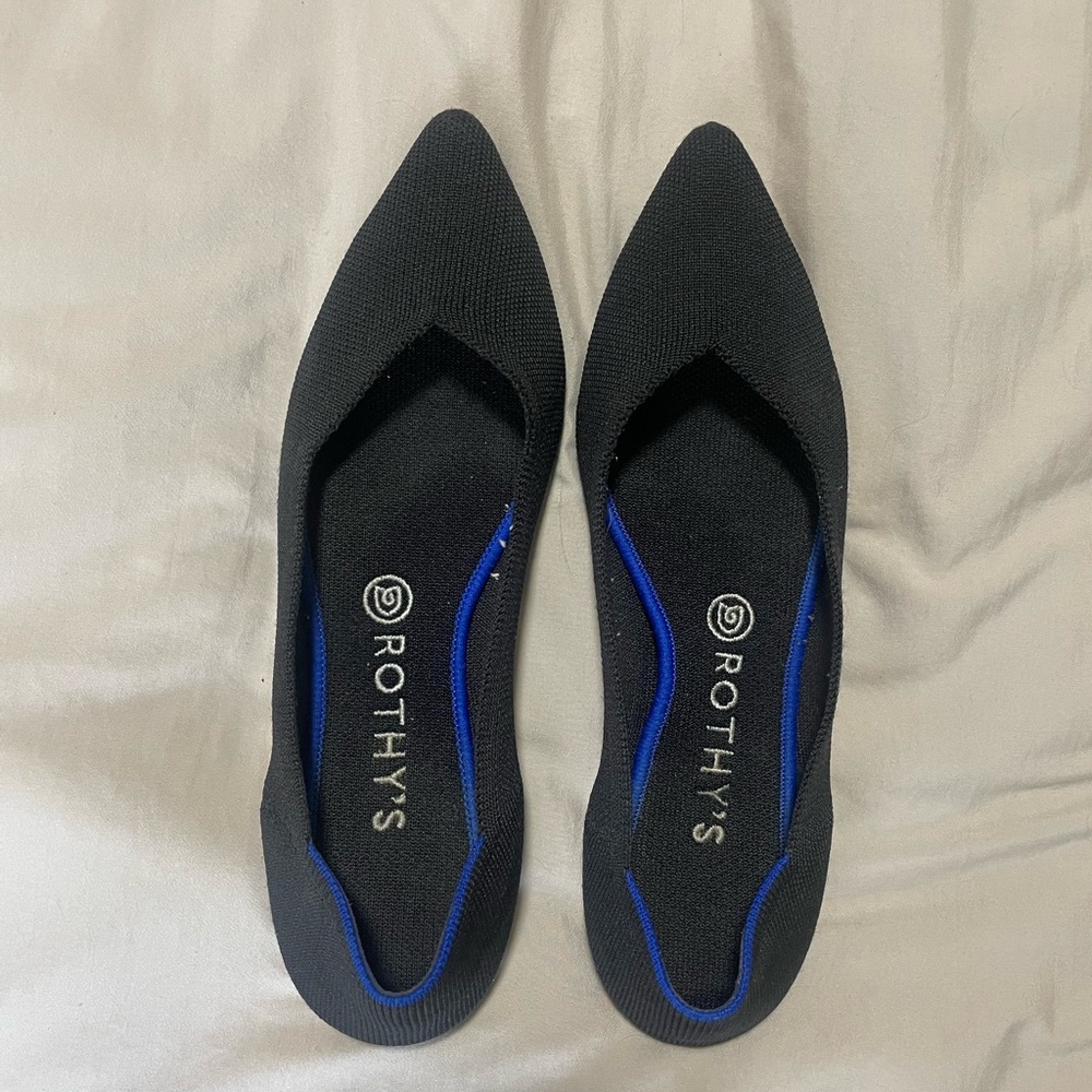 Rothy’s Black The Point Flats
